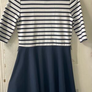 Ralph Lauren Kids Striped Dress - Navy and White